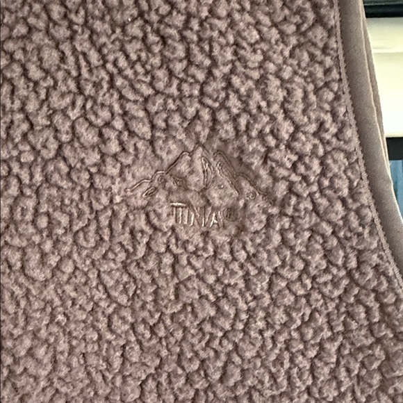 Aritzia Dark Brown Sherpa Fleece Vest - Full Zip - Picture 2 of 5